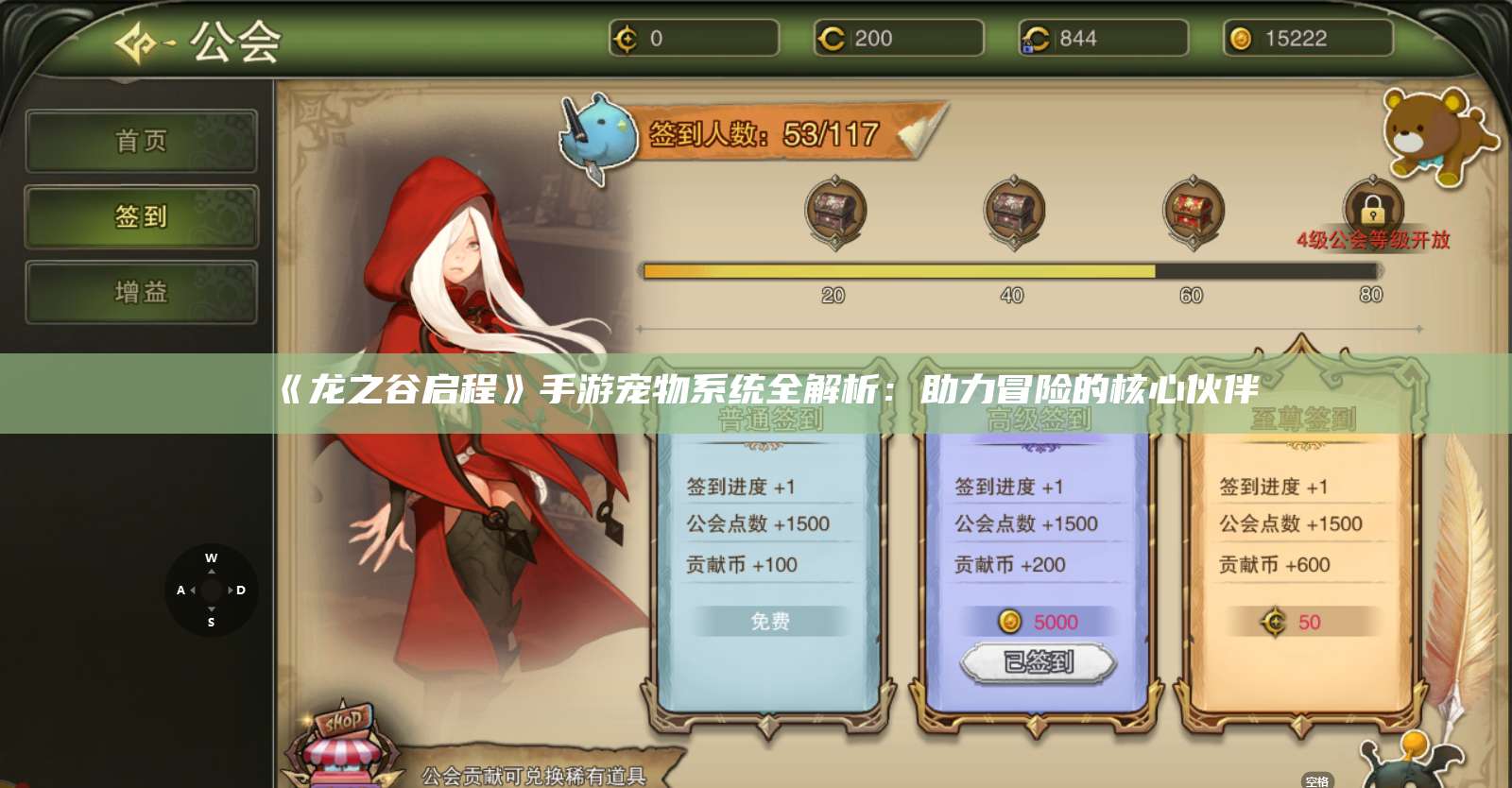 《龙之谷启程》手游宠物系统全解析：助力冒险的核心伙伴