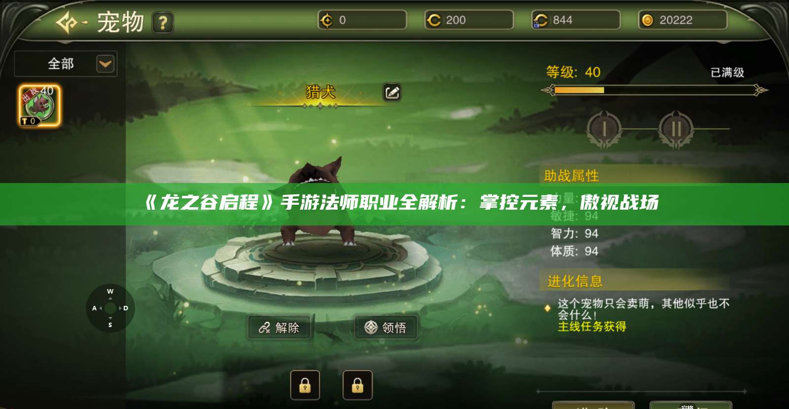 《龙之谷启程》手游法师职业全解析:掌控元素,傲视战场