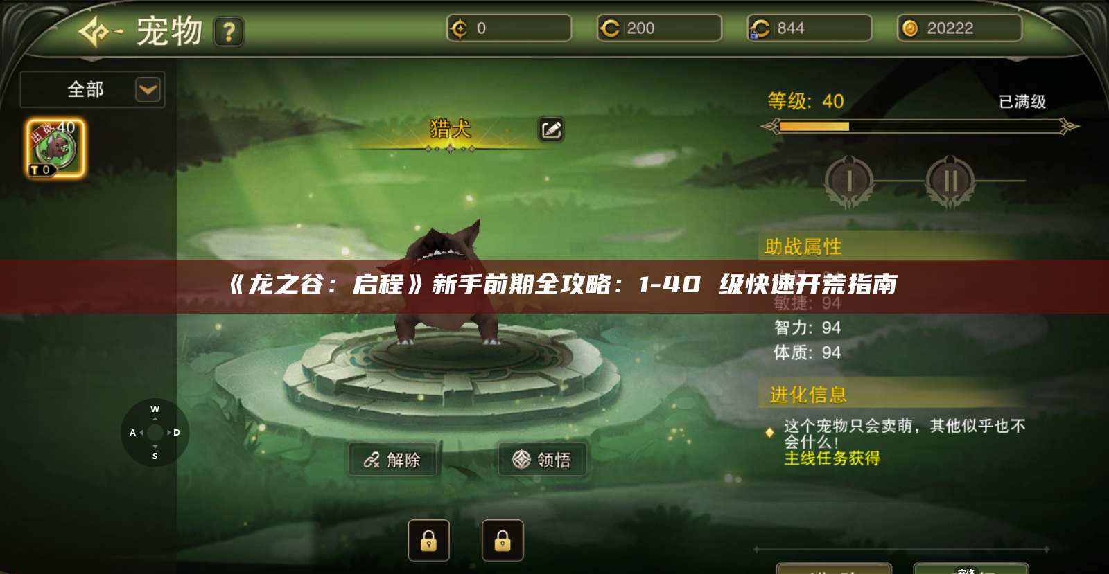 《龙之谷：启程》新手前期全攻略：1-40 级快速开荒指南